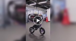 Будущее уже наступило: Робот-велосипедист демонстрирует чудеса баланса