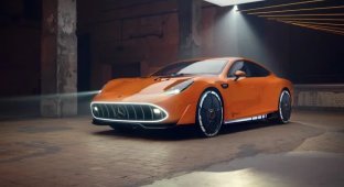 Mercedes continues to step on the rake. AMG GT - Electric Hypercar Concept Unveiled (8 photos)