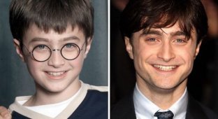 Harry Potter characters then and now (8 photos)