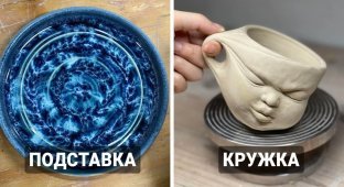 15 необычных керамических вещиц, которые люди слепили своими руками (16 фото)
