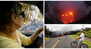 "Богиня Пеле вернулась за своей землей": горящая лава поглощает Гавайи (19 фото + 1 видео)