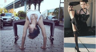 19-летняя американка удивляет гибкостью тела (20 фото)