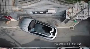 Новый электромобиль Denza Z9 GT показал навыки парковки и разворота на месте (5 фото + 1 видео)