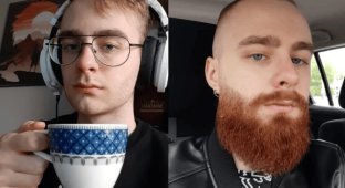 How much a beard changes the appearance of men (16 photos)
