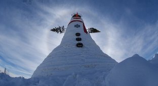 «Olympia SnowWoman» – самый большой снеговик в мире (10 фото)