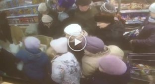In Russia, people staged a stampede over discounted sugar
