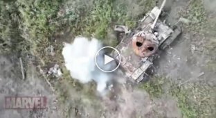 A clip of the work of a Ukrainian drone operator in the Avdeevsky direction
