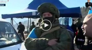 In Karabakh, Azerbaijanis protest against typical Russian peacekeepers