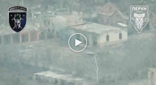 Kamikaze drones discovered and destroyed an enemy BMP-2 in a closed area in Bakhmut