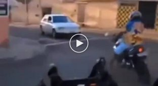 Полицейские запечатлели погони за мотоциклистами в Бразилии