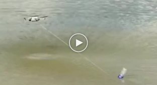 Сомнительный кибарпанк: рыбалка с помощью дрона