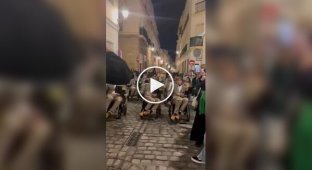 Stephen's Parade Hawking in Spain