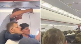 Пассажир попытался угнать самолет во время турбулентности (2 фото + 1 видео)