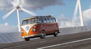 Volkswagen T1 E-Bulli — классический микроавтобус сделали электрическим (9 фото)