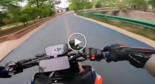 A Fantastic End to the Rides on a motorcycle