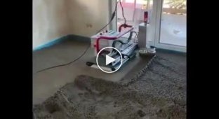Automated floor screed