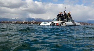 Плавающий автомобиль Land Rover Discovery (9 фото)