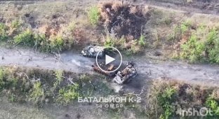 A Russian, after an unsuccessful assault on a motorcycle, burns alive