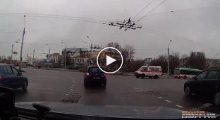 Авария с каретой скорой помощи. Минск