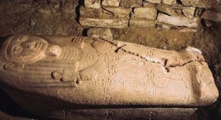 В Саккаре найден 3300-летний саркофаг египетского «хранителя пирамид» из розового гранита (4 фото)