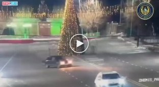 Подрифтил и оставил людей без новогодней елки