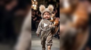 Neural network created a fashion show for children and animals