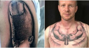 40 weirdest and most epic tattoos (41 photos)