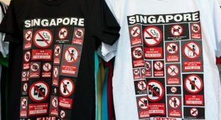 Турист из США получил необычный штраф в Сингапуре (2 фото)