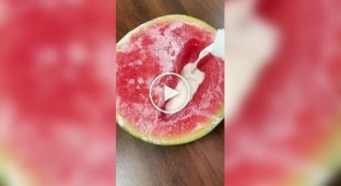 Необычный рецепт арбузного десерта