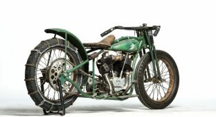 "Big Bertha" 1928: a unique motorcycle designed for racing in the hills (7 photos)