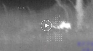 Footage of night work of Ukrainian snipers in the Maryinsky direction