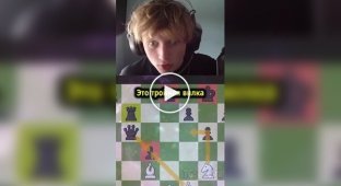 Dramatic turn of events in a chess game