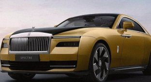 Rolls Royce представил электрический автомобиль Spectre (5 фото + видео)