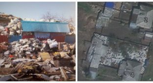 Жительница Омской области устроила на своём участке свалку, которую видно со спутника (3 фото)