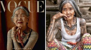 106-year-old tattoo artist became the oldest model on the cover of Vogue (17 photos)
