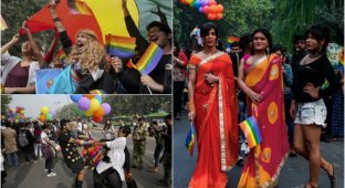 Гей-парад в Дели (14 фото)