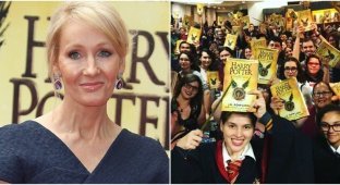 JK Rowling hunted down by Harry Potter fans (4 photos)
