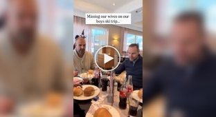 Men are sad without their wives on vacation