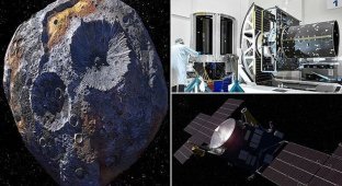 НАСА запустит аппарат к уникальному металлическому астероиду уже в 2022 году (7 фото + 1 видео)