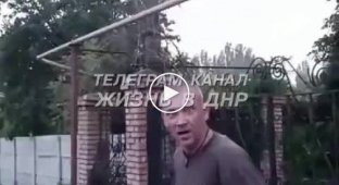 Ссора в Донецке между местным и русским пришельцем. Интересные диалоги в Донецке появляются