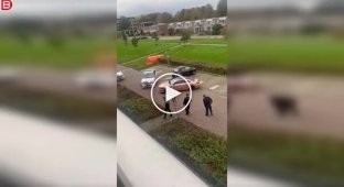 Коли одного водія зустрічає цілий загін поліції