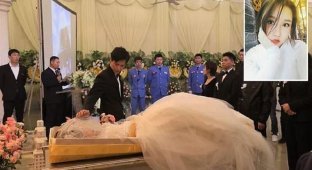 Безутешный жених взял в жены мертвую невесту (9 фото)