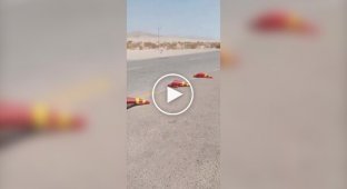 In Kuwait, cones began to melt due to the heat