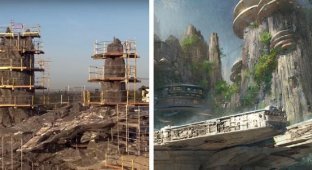 Студия "Дисней" откроет два тематических парка, посвященных "Звездным войнам" (11 фото + 1 видео)