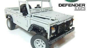 Land Rover Defender 110 в масштабе 1:8.5 из LEGO (12 фото + видео)