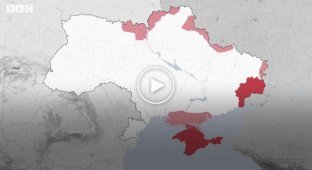 Анімована карта, яка демонструє, як відбувалося російське вторгнення в Україну