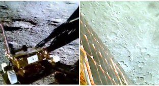 Indian lunar rover transmitted unexpected data on the surface of the moon (4 photos)