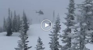 There was a video of a hard landing of a helicopter in the Kemerovo region