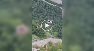 Flying Carpet, Don't Let Us Down!: Extreme Sportsmen's Crazy Ride Down a Mountain