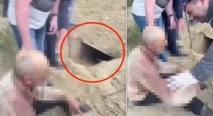 Похороненный заживо мужчина 4 дня пролежал в могиле: его выкопали и чудом спасли (2 фото + 1 видео)